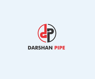 Industrial pipe manufacturing logo design by Digi Marketing Media for Darshan Pipe brand
